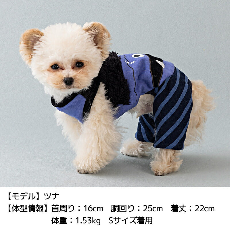 フランケンなりきりつなぎ S/M/L/XL Dulce-ドゥルチェ- 犬服 ドッグウェア DU25AW du251178