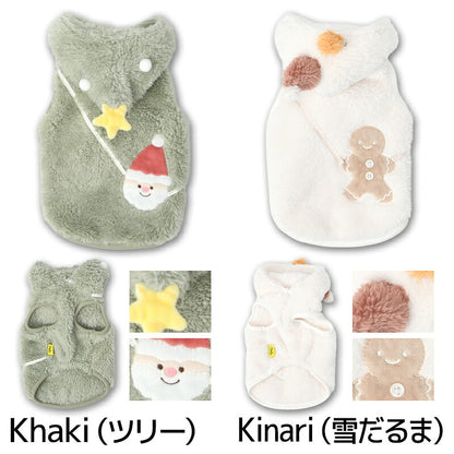 なりきりクリスマスパーカ S/M/L/XL Dulce-ドゥルチェ- 犬服 ドッグウェア クリスマス トイプードル チワワ ダックス DU26AW du261202