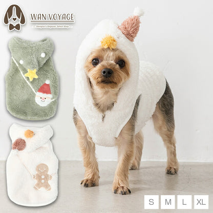 なりきりクリスマスパーカ S/M/L/XL Dulce-ドゥルチェ- 犬服 ドッグウェア クリスマス トイプードル チワワ ダックス DU26AW du261202