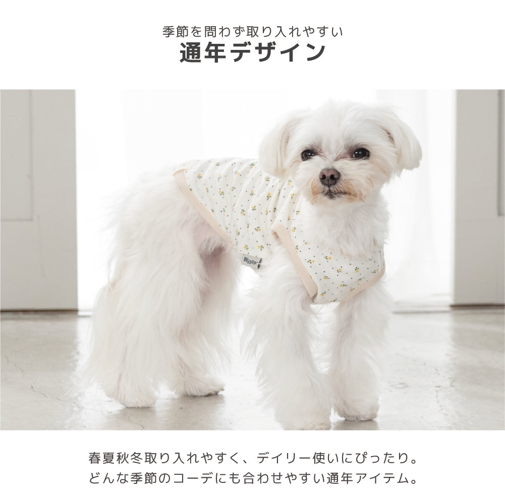 小花柄タンクトップ XS/S/M/L/XL/XXL/DS/DM Jekyll Egg-ジキルエッグ- 犬服 ドッグウェア トイプードル チワワ ポメラニアン JE26AW je261252