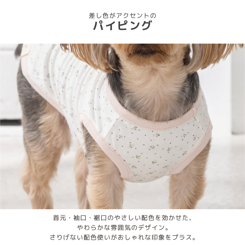 小花柄タンクトップ XS/S/M/L/XL/XXL/DS/DM Jekyll Egg-ジキルエッグ- 犬服 ドッグウェア トイプードル チワワ ポメラニアン JE26AW je261252
