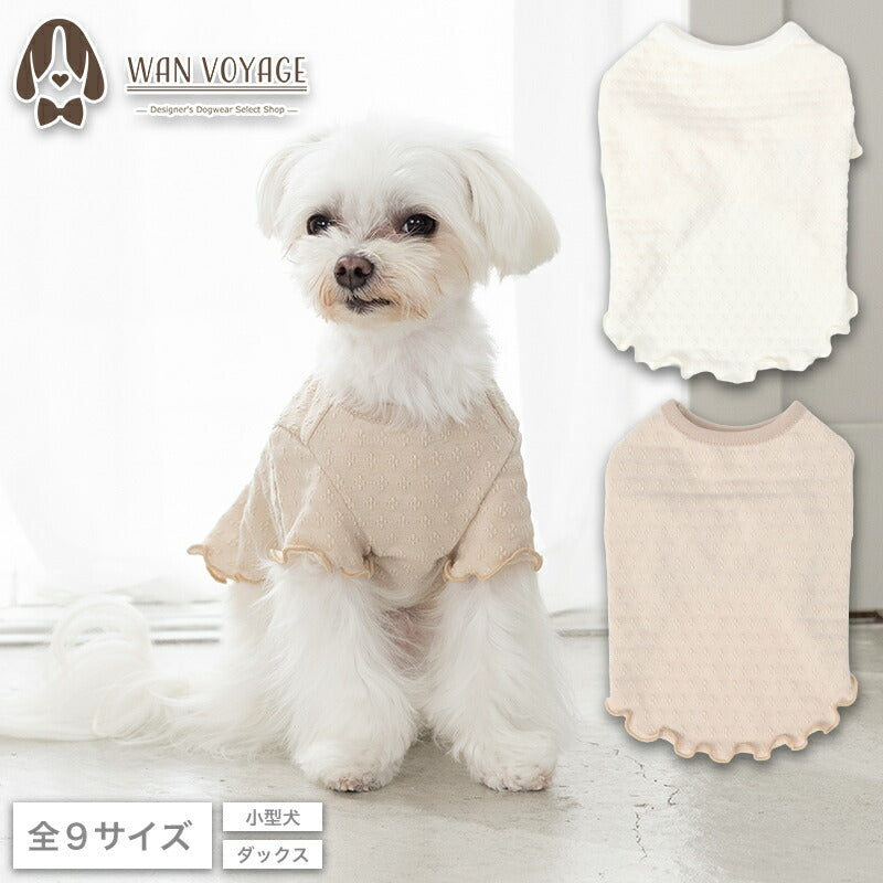 メローTシャツ XS/S/M/L/XL/XXL/DXS/DS/DM Jekyll Egg-ジキルエッグ- 犬服 ドッグウェア トイプードル チワワ ポメラニアン JE26AW je261254
