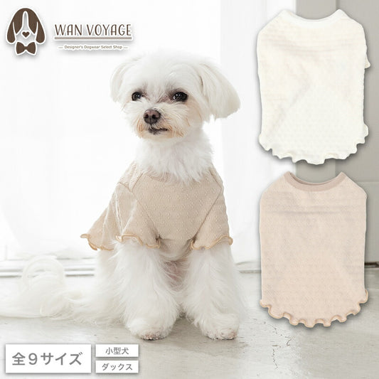 メローTシャツ XS/S/M/L/XL/XXL/DS/DM Jekyll Egg-ジキルエッグ- 犬服 ドッグウェア トイプードル チワワ ポメラニアン JE26AW je261254