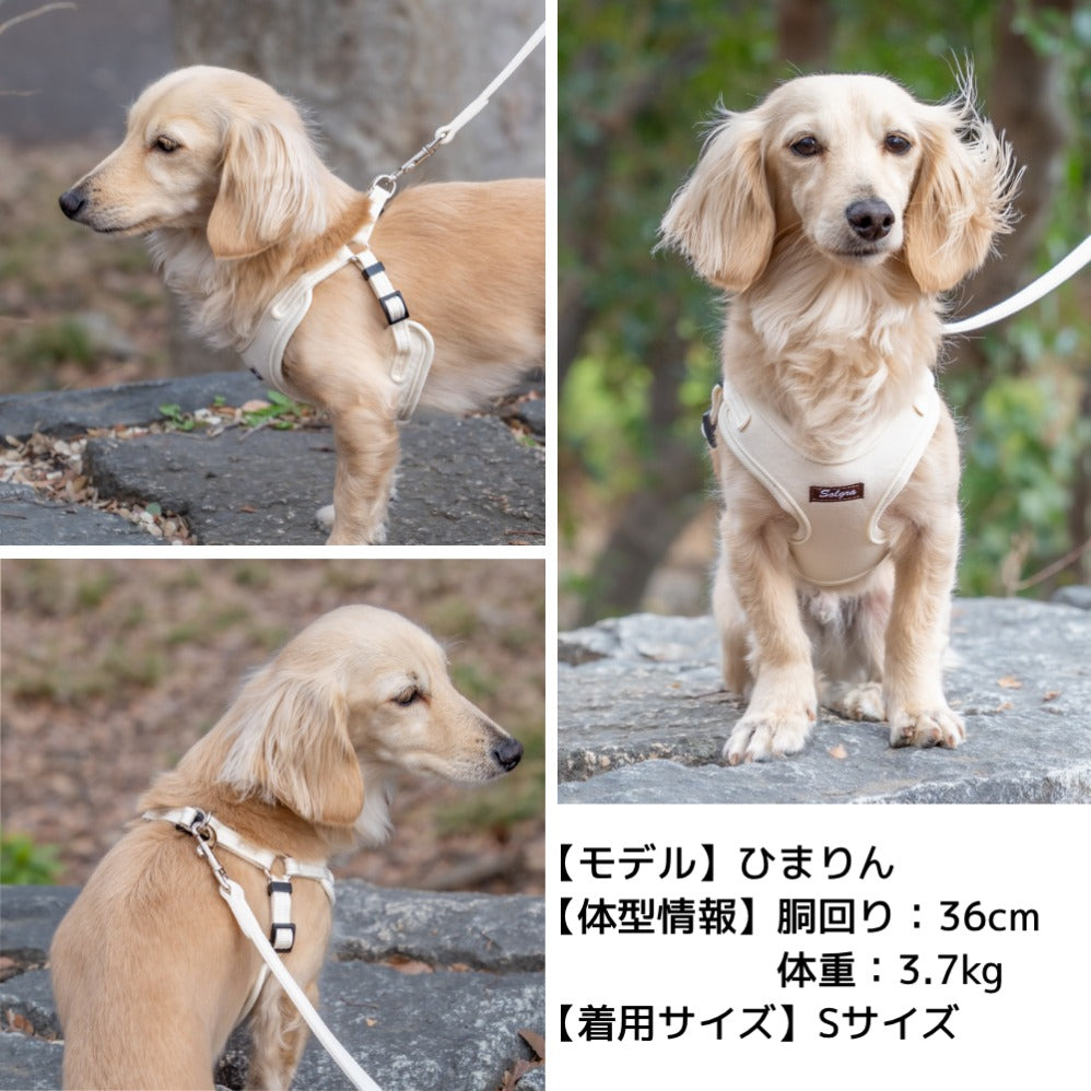 ナチュラルニットハーネス XS/S/M/L Solgra-ソルグラ- 小型犬用 中型犬用 ハーネス トイプードル チワワ ポメラニアン SO23SS so169237-1