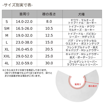 パイピングペリーブカラー S/SM/M/L/XL/4L Solgra-ソルグラ- 犬用 SO25AW so253547