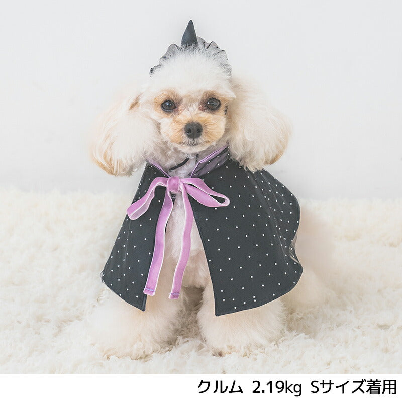 【公式通販限定】帽子付き魔女マント S/M/L SOLGRA -ソルグラ- 犬用 コスプレ ハロウィン SO25AW so252632