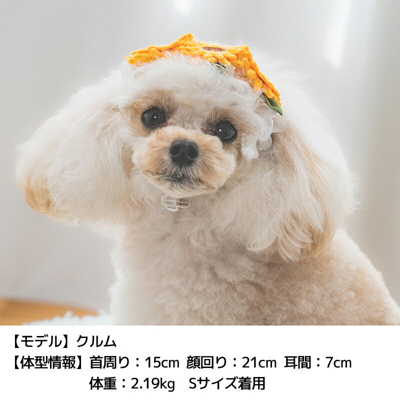 ひまわりヘアバンド S/M/L SOLGRA -ソルグラ- 犬用 アクセサリー SO25SS so252639