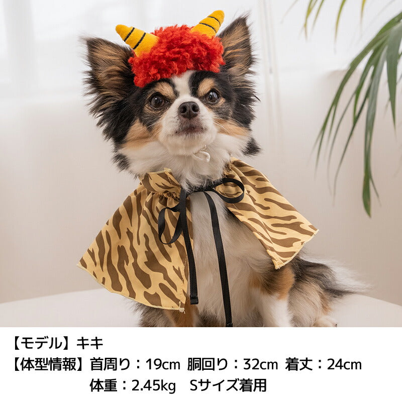 公式通販限定】鬼さんスタイ S/M/L SOLGRA -ソルグラ- 犬用 コスプレ