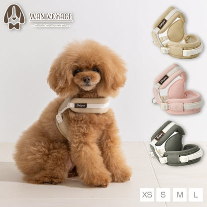 レザーステップハーネス XS/S/M/L Solgra-ソルグラ- 犬用 犬具 お散歩 小型犬用 トイプードル チワワ ダックス 簡単装着 抜けにくい SO26AW so269777