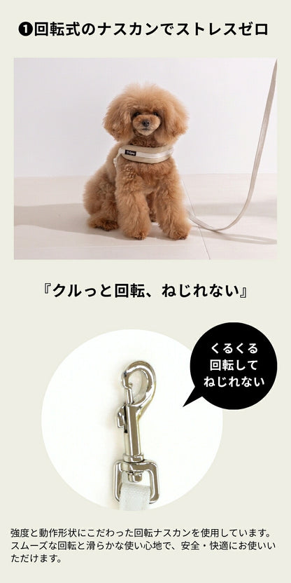 レザーソフティリード S/M/L Solgra-ソルグラ- 犬用 犬具 お散歩 小型犬用 トイプードル チワワ ダックス 簡単装着 抜けにくい SO26AW so269778