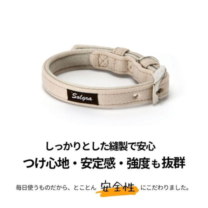 ナチュラルニットカラー XS/S/M/L Solgra-ソルグラ- 小型犬用 中型犬用 首輪 トイプードル チワワ ポメラニアン SO23SS so169236-1