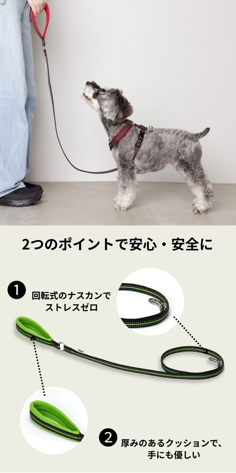 スポーティーリード F Solgra-ソルグラ- 小型犬用 リード SO23AW so235294-1