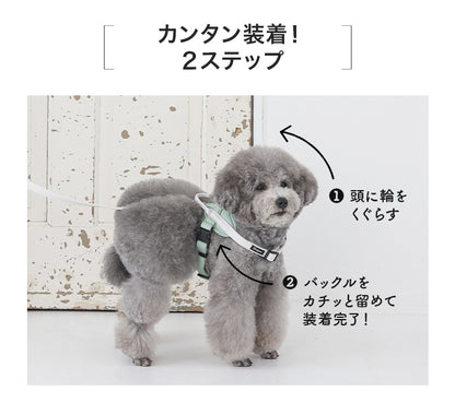 【公式通販限定】ベーシックヘッドインハーネス S/M/L Solgra-ソルグラ- 犬用 犬 ハーネス 抜けにくい 抜けない 脱げない 脱げにくい 足を通さず 簡単装着 やさしい 柔らかい おしゃれ かわいい 負担が少ない 超小型犬 小型犬 SO25SS so259593