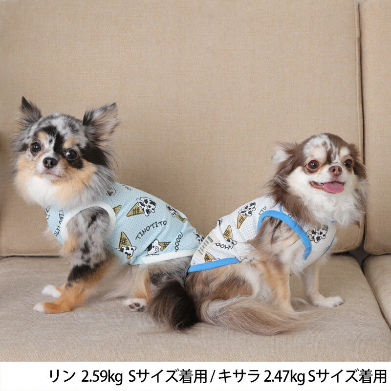牛さんプリントタンク XS/S/M/L/XL/XXL TINOTITO -ティノ
