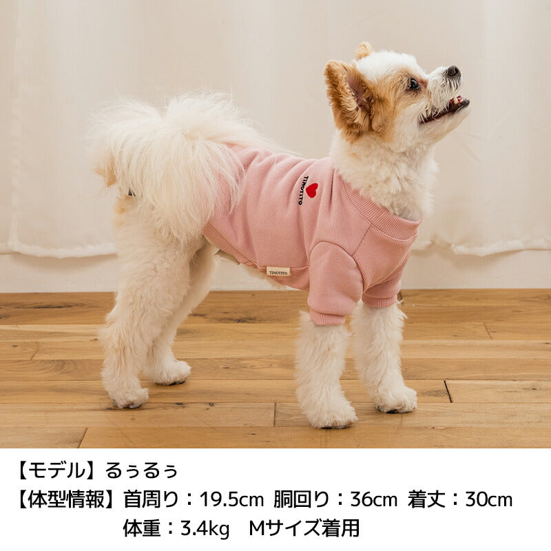 ワンポイントトレーナー XS/S/M/L/XL/XXL TINOTITO -ティノティート- 犬服 ドッグウェア TT24AW