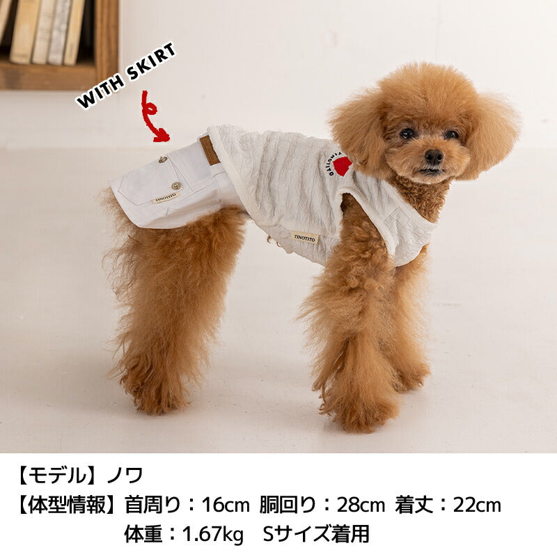 ポコポコリボンタンク XS/S/M/L/XL/XXL TINOTITO -ティノティート- 犬服 ドッグウェア TT25SS tt251384