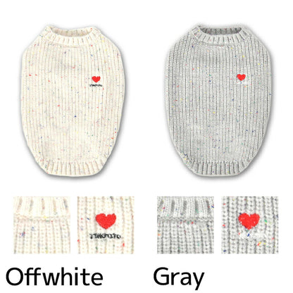 ワンポイントネップニット XS/S/M/L/XL/XXL TINOTITO -ティノティート- 犬服 ドッグウェア TT25AW tt251414