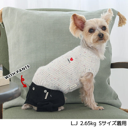 ワンポイントネップニット XS/S/M/L/XL/XXL TINOTITO -ティノティート- 犬服 ドッグウェア TT25AW tt251414