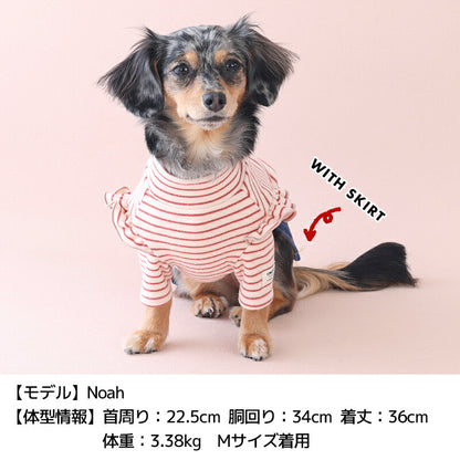 肩フリル長袖トレーナー XS/S/M/L/XL/XXL TINOTITO -ティノティート- 犬服 ドッグウェア TT25AW tt251415