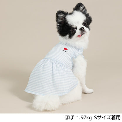 透かしフリル袖ワンピ XS/S/M/L/XL/XXL TINOTITO -ティノティート- 犬服 ドッグウェア TT26SS tt261441