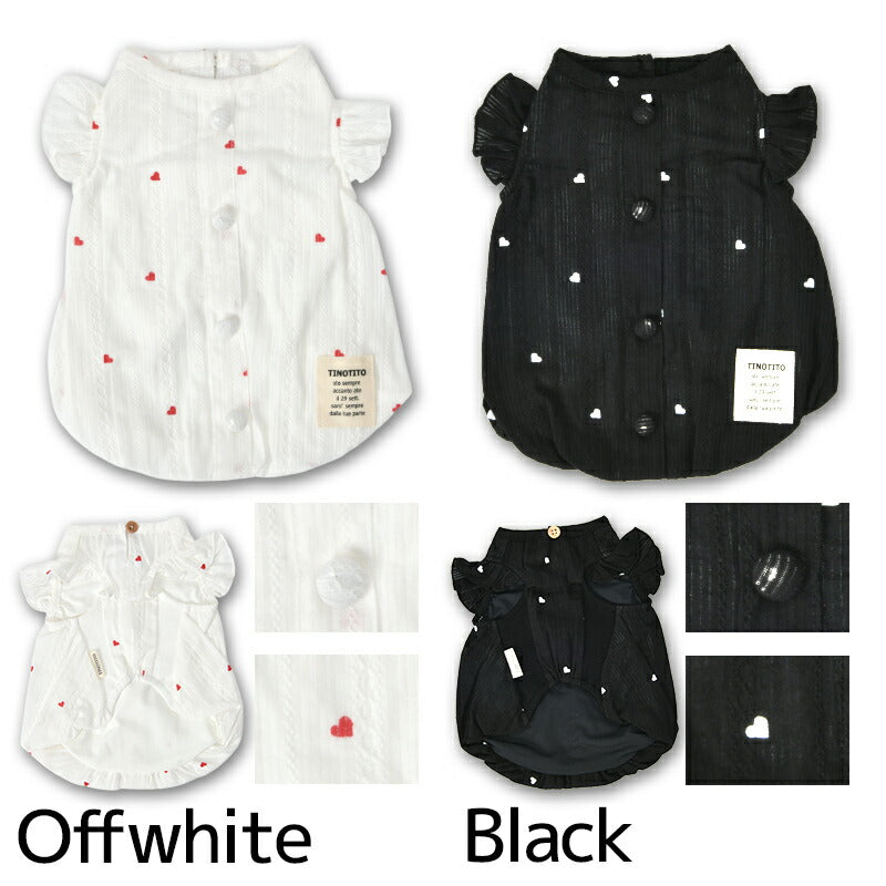 フリル袖バルーンタンク XS/S/M/L/XL/XXL TINOTITO -ティノティート- 犬服 ドッグウェア TT26SS tt261444