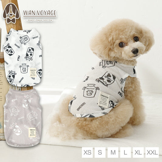 牛さん透かしタンク XS/S/M/L/XL/XXL TINOTITO -ティノティート- 犬服 ドッグウェア TT26SS tt261447