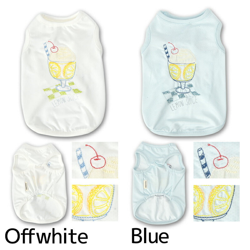 レモンジュースメッシュタンク XS/S/M/L/XL/XXL TINOTITO -ティノティート- 犬服 ドッグウェア TT26SS tt261455