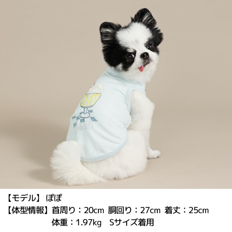 レモンジュースメッシュタンク XS/S/M/L/XL/XXL TINOTITO -ティノティート- 犬服 ドッグウェア TT26SS tt261455