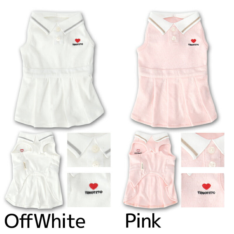 スポーティープリーツワンピ XS/S/M/L/XL/XXL TINOTITO -ティノティート- 犬服 ドッグウェア TT26SS tt261462