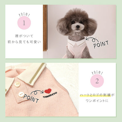 スポーティープリーツワンピ XS/S/M/L/XL/XXL TINOTITO -ティノティート- 犬服 ドッグウェア TT26SS tt261462