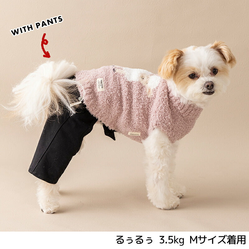 ひつじさんマシュマロニット XS/S/M/L/XL/XXL TINOTITO -ティノティート- あったか 犬服 ドッグウェア TT26AW tt261472