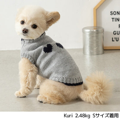 ハートモチーフニット XS/S/M/L/XL/XXL TINOTITO -ティノティート- 犬服 ドッグウェア TT26AW tt261479