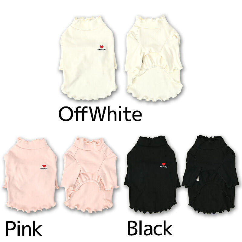 ワンポイントメローTシャツ XS/S/M/L/XL/XXL TINOTITO -ティノティート- カシミヤタッチ 犬服 ドッグウェア TT26AW tt261483