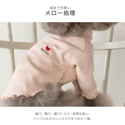 ワンポイントメローTシャツ XS/S/M/L/XL/XXL TINOTITO -ティノティート- カシミヤタッチ 犬服 ドッグウェア TT26AW tt261483