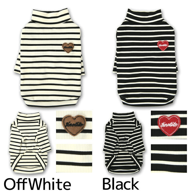 ボーダーワッペンＴシャツ XS/S/M/L/XL/XXL TINOTITO -ティノティート- 犬服 ドッグウェア TT26AW tt261484