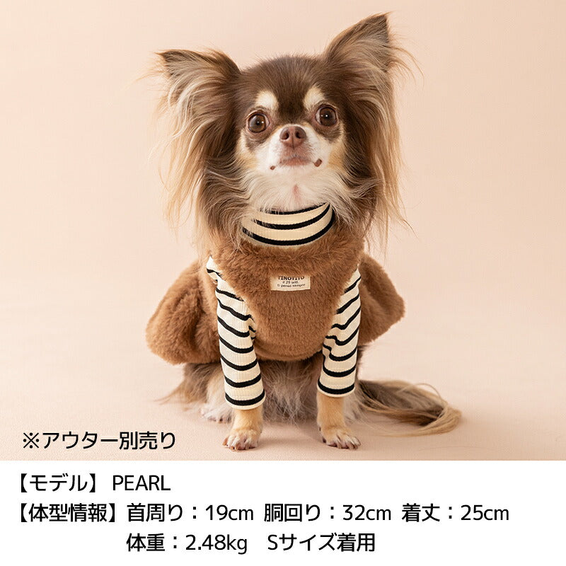 ボーダーワッペンＴシャツ XS/S/M/L/XL/XXL TINOTITO -ティノティート- 犬服 ドッグウェア TT26AW tt261484