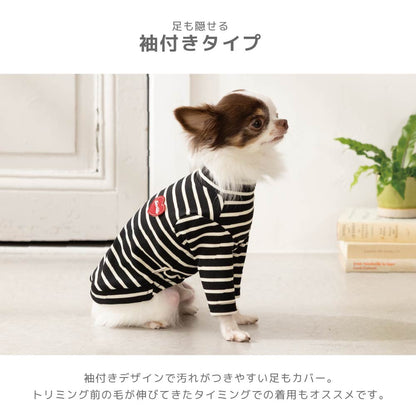 ボーダーワッペンＴシャツ XS/S/M/L/XL/XXL TINOTITO -ティノティート- 犬服 ドッグウェア TT26AW tt261484