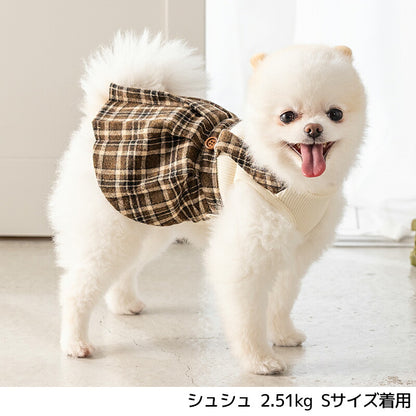 チェックワンピ XS/S/M/L/XL/XXL TINOTITO -ティノティート- 犬服 ドッグウェア TT26AW tt261488