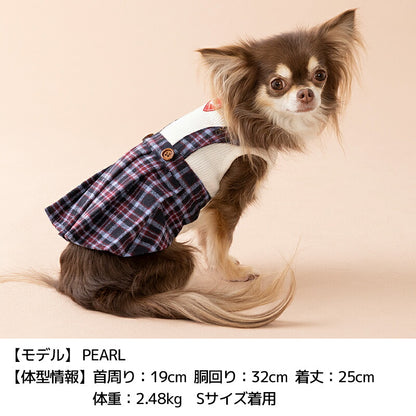 チェックワンピ XS/S/M/L/XL/XXL TINOTITO -ティノティート- 犬服 ドッグウェア TT26AW tt261488