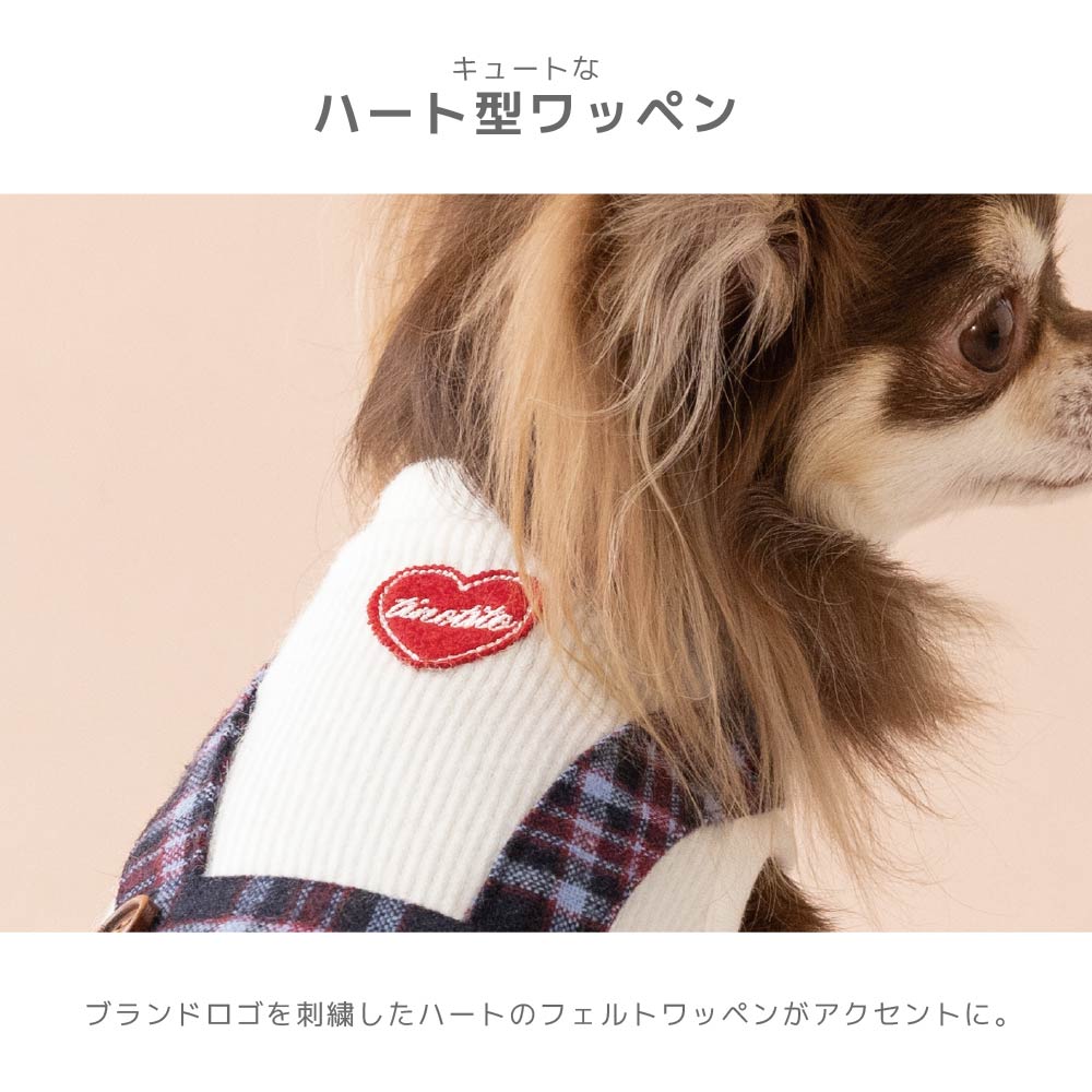 チェックワンピ XS/S/M/L/XL/XXL TINOTITO -ティノティート- 犬服 ドッグウェア TT26AW tt261488