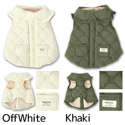 花柄キルトアウター XS/S/M/L/XL/XXL TINOTITO -ティノティート- 犬服 ドッグウェア TT26AW tt261491