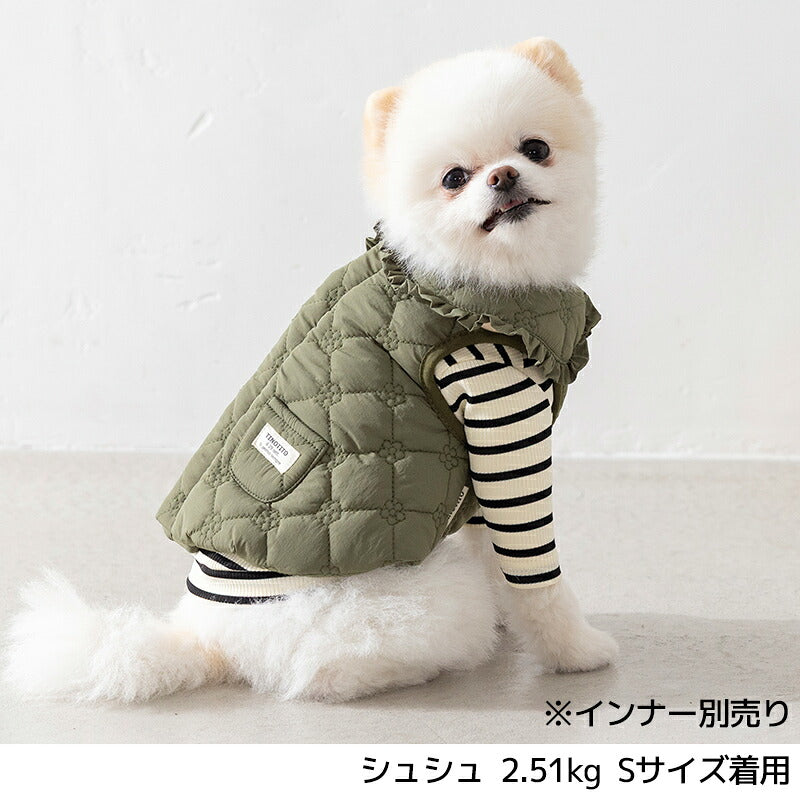 花柄キルトアウター XS/S/M/L/XL/XXL TINOTITO -ティノティート- 犬服 ドッグウェア TT26AW tt261491