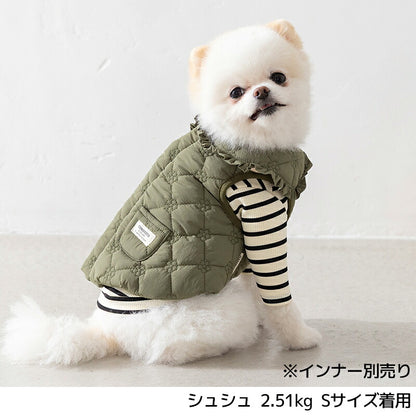 花柄キルトアウター XS/S/M/L/XL/XXL TINOTITO -ティノティート- 犬服 ドッグウェア TT26AW tt261491