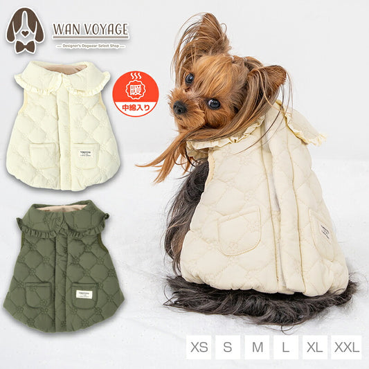 花柄キルトアウター XS/S/M/L/XL/XXL TINOTITO -ティノティート- 犬服 ドッグウェア TT26AW tt261491