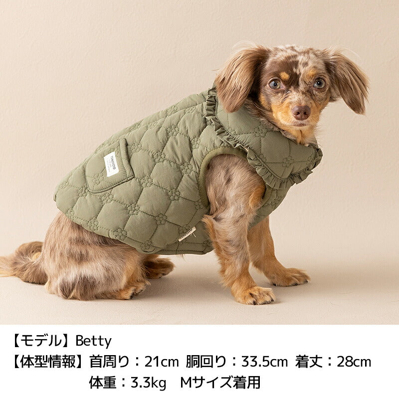 花柄キルトアウター XS/S/M/L/XL/XXL TINOTITO -ティノティート- 犬服 ドッグウェア TT26AW tt261491