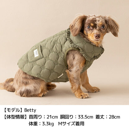 花柄キルトアウター XS/S/M/L/XL/XXL TINOTITO -ティノティート- 犬服 ドッグウェア TT26AW tt261491