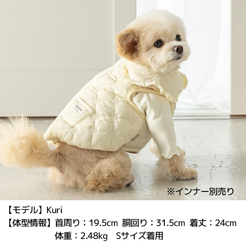 花柄キルトアウター XS/S/M/L/XL/XXL TINOTITO -ティノティート- 犬服 ドッグウェア TT26AW tt261491