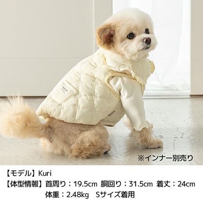 花柄キルトアウター XS/S/M/L/XL/XXL TINOTITO -ティノティート- 犬服 ドッグウェア TT26AW tt261491