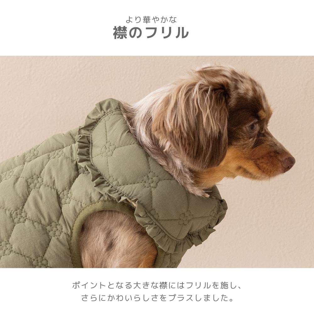 花柄キルトアウター XS/S/M/L/XL/XXL TINOTITO -ティノティート- 犬服 ドッグウェア TT26AW tt261491