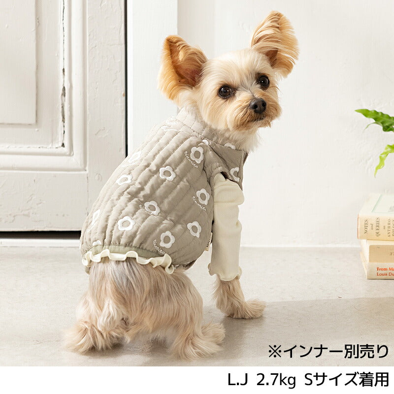花柄刺しゅうアウター XS/S/M/L/XL/XXL TINOTITO -ティノティート- 犬服 ドッグウェア TT26AW tt261493